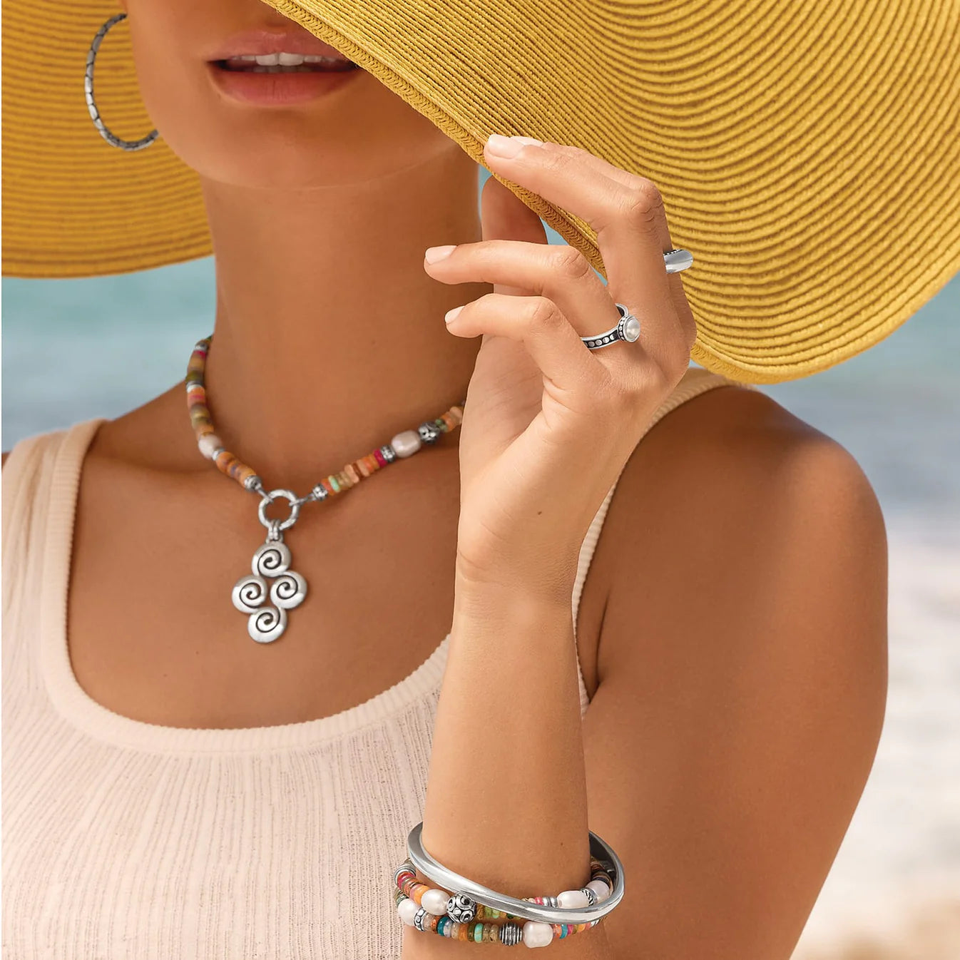 Brighton Vertigo Hues Token Charm Necklace