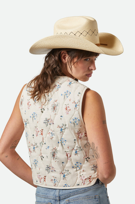 Brixton LAREDO PANAMA STRAW COWBOY HAT