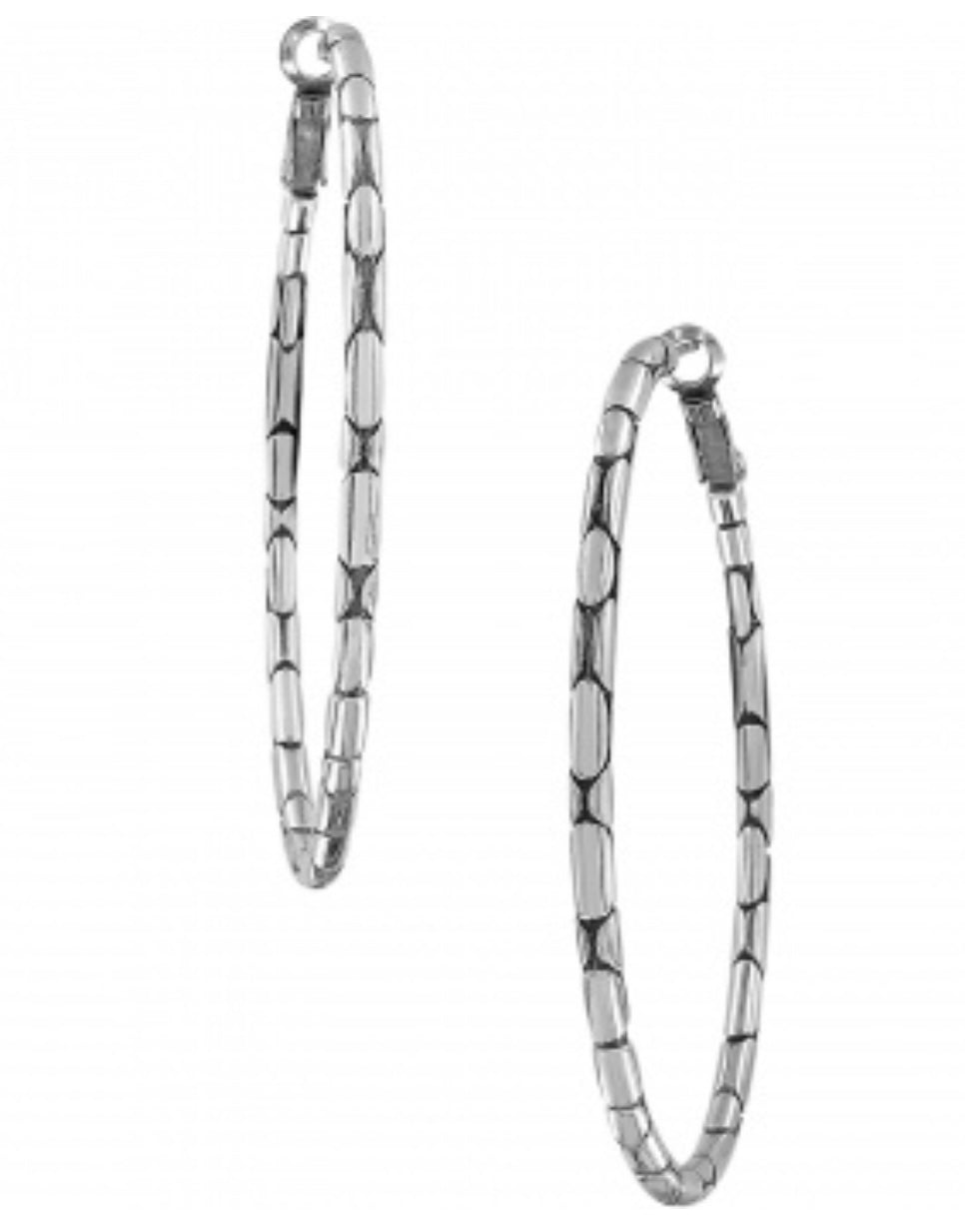 Pebble Large Oval Hoop Earrings