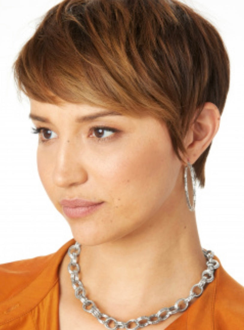 Pebble Large Hoop Earrings