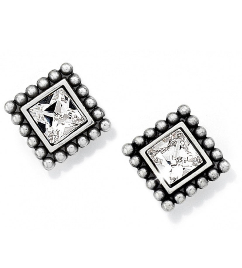 Brighton Sparkle Square Mini Post Earrings