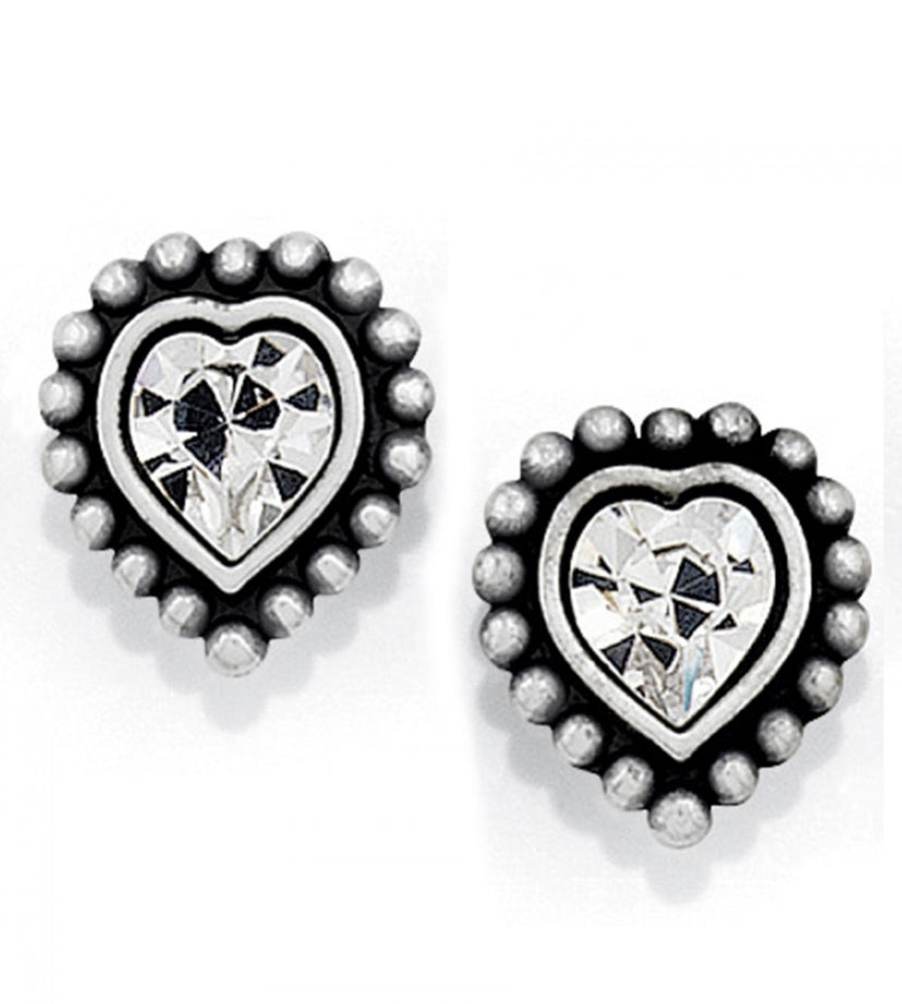 Brighton Shimmer Heart Mini Post Earrings