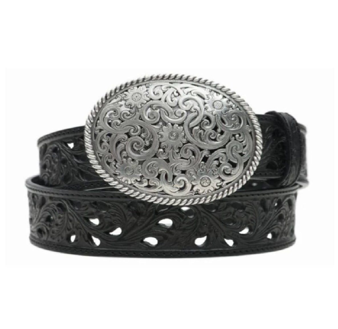 TONY LAMA WOMEN'S PIERCED FILIGREE BELT