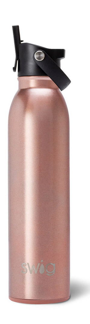 Swig Shimmer Rose Flip +Sip Water Bottle (20oz)
