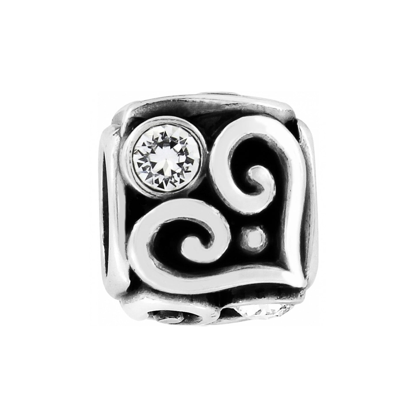 Brighton Alcazar Heart Cube Bead Charm