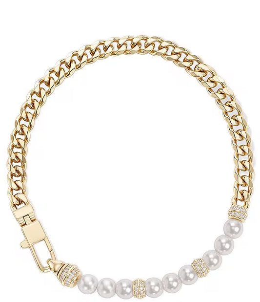 Melinda Maria Julian Loves Pearls Line Bracelet