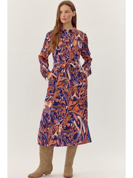 Paisley Midi Dress