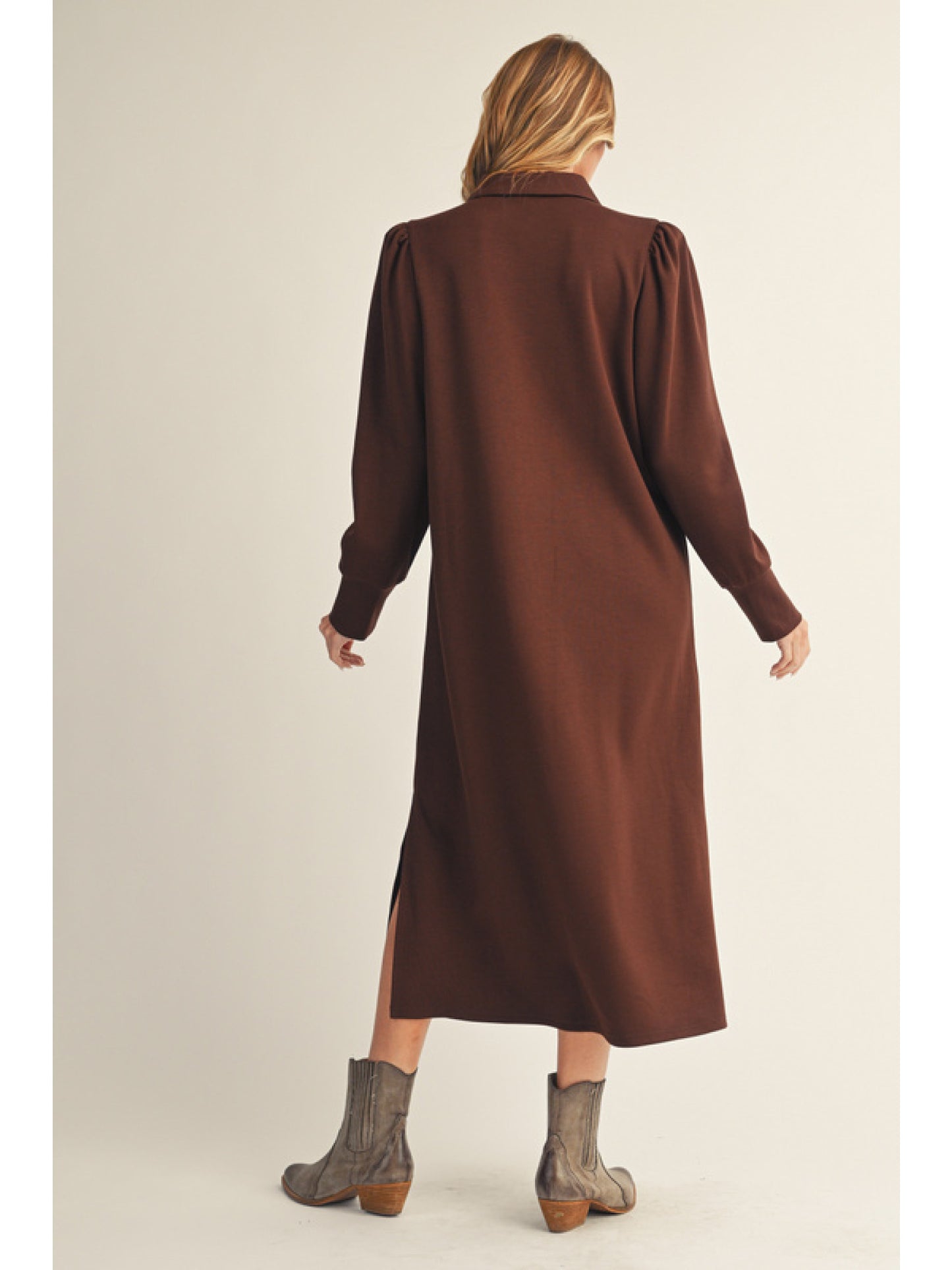 Umber Knit Colored Dress