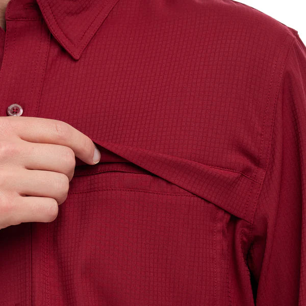 GAMEGUARD Oxblood Scout Shirt | Long Sleeve