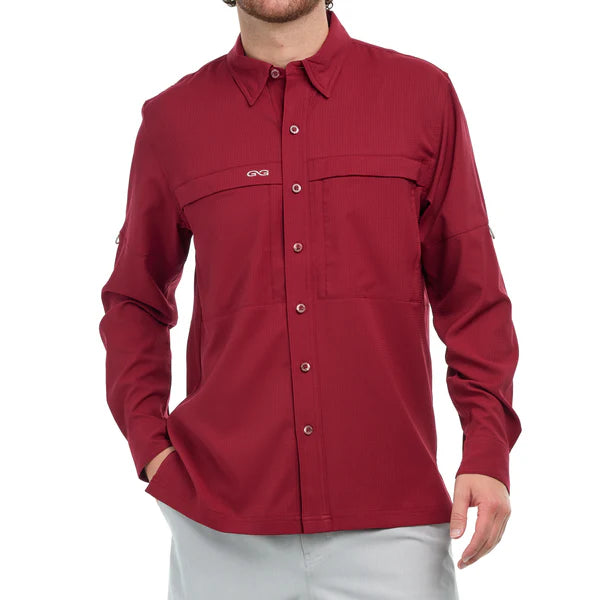 GAMEGUARD Oxblood Scout Shirt | Long Sleeve