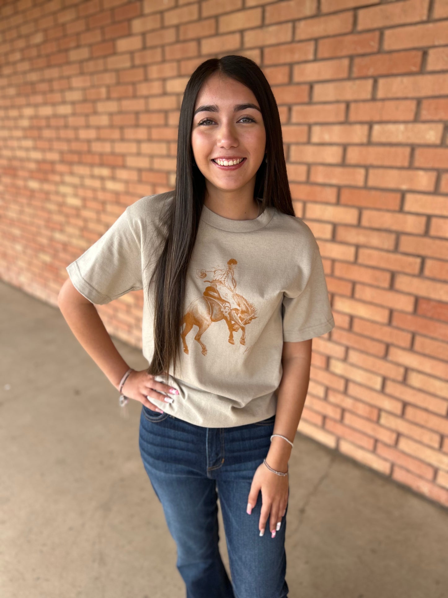 Kimes Ranch RANDY BUCKING AWAY Women's T-Shirt