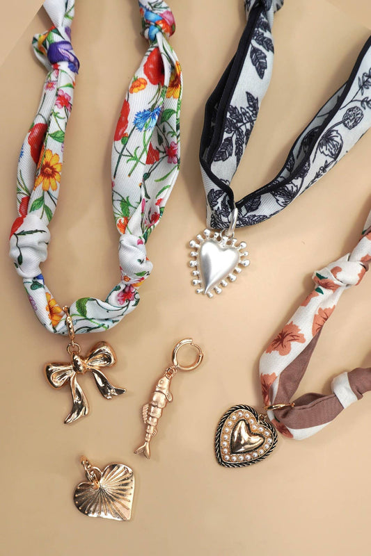 Charms for Scarf Necklace-Mix & Match (scarf sold separately)