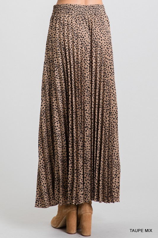 Natasha Leopard Maxi Skirt