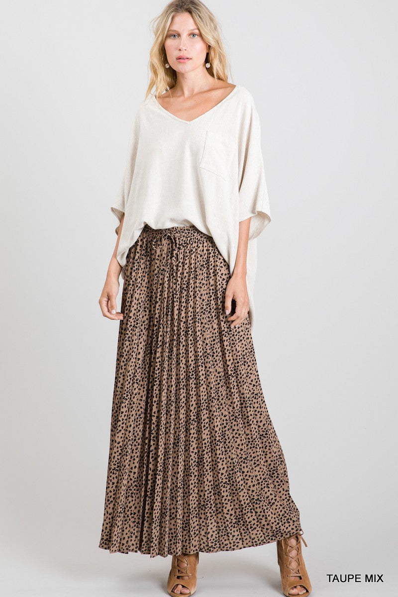 Natasha Leopard Maxi Skirt