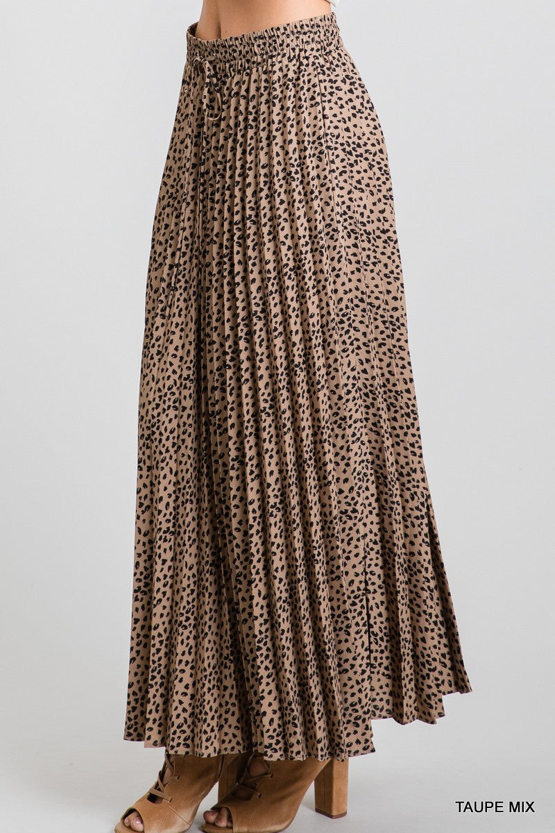 Natasha Leopard Maxi Skirt