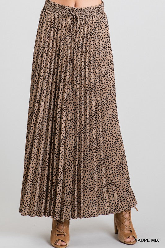 Natasha Leopard Maxi Skirt