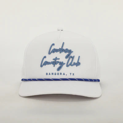 Cowboy Country Club Adjustable Cursive Roped Hat
