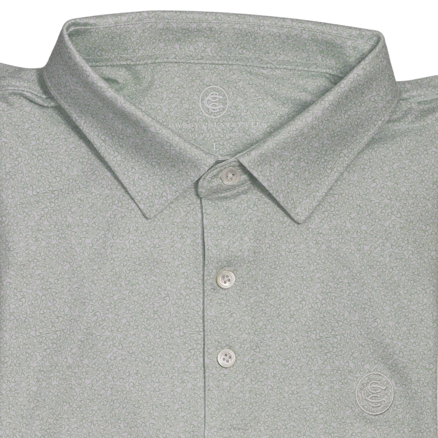 Cowboy Country Club COWBOY HAT POLO - Light Green