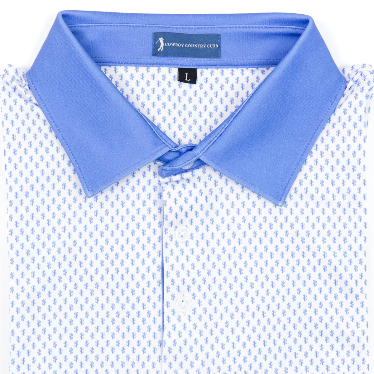 Cowboy Country Club Cactus Print Polo