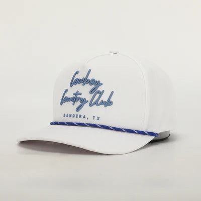Cowboy Country Club Adjustable Cursive Roped Hat