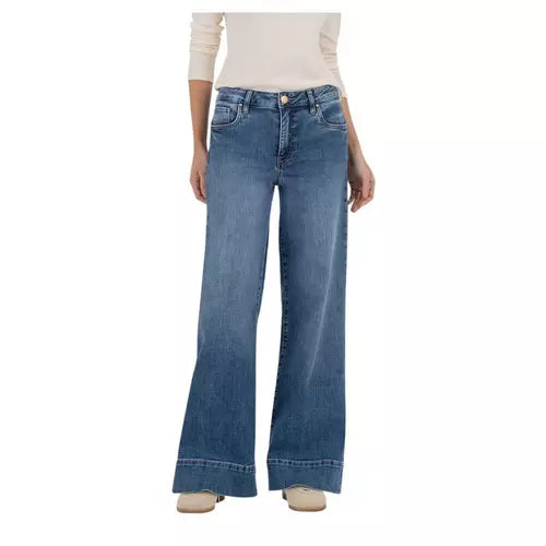 Kut from the Kloth MAYA HIGH RISE FAB AB WIDE LEGS BCK DARTS WID HEM