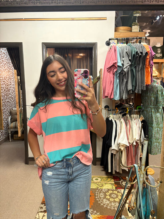 Sherbert Striped Top