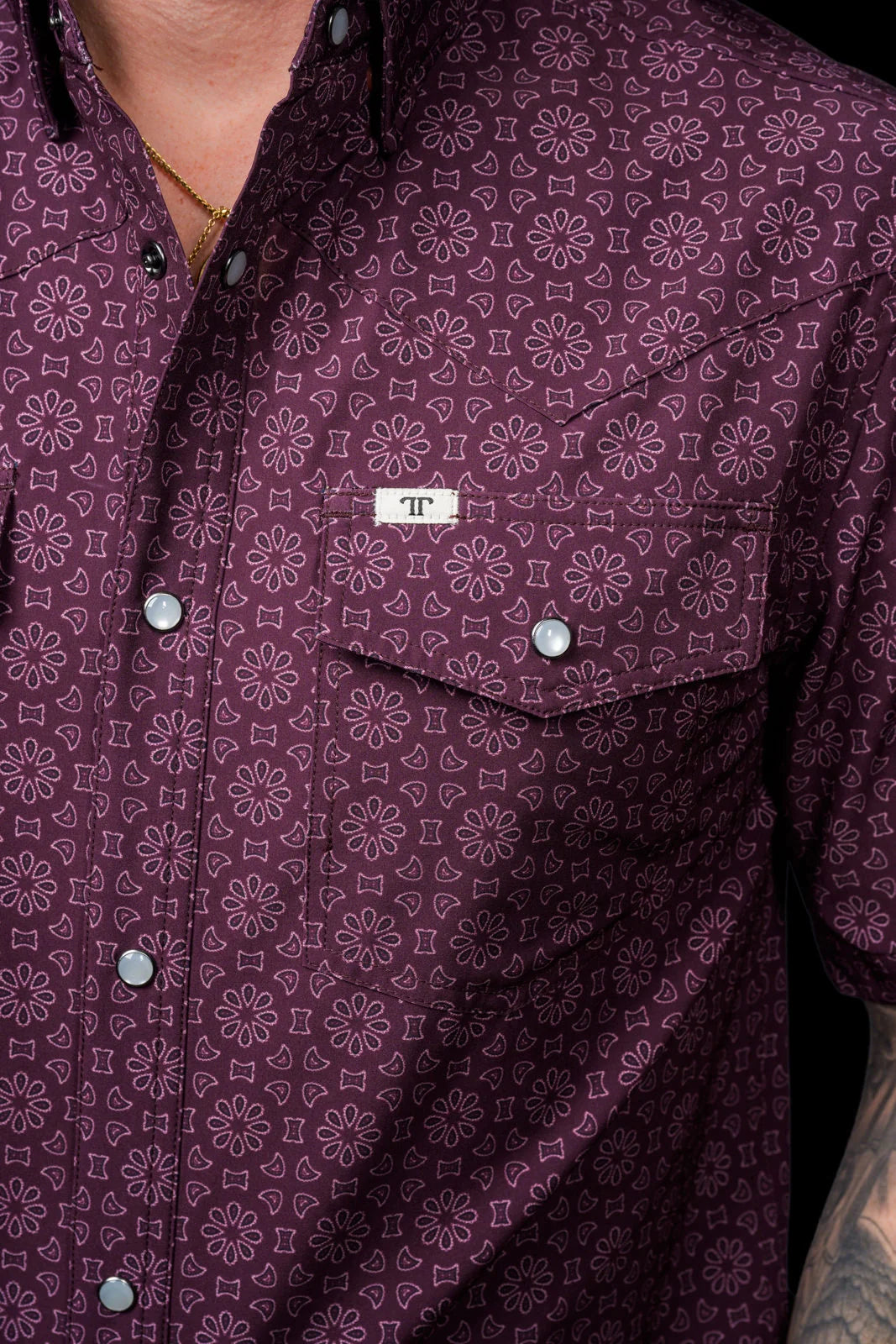 Ferrell The Fletcher Short Sleeve Pearl Snap Shirt