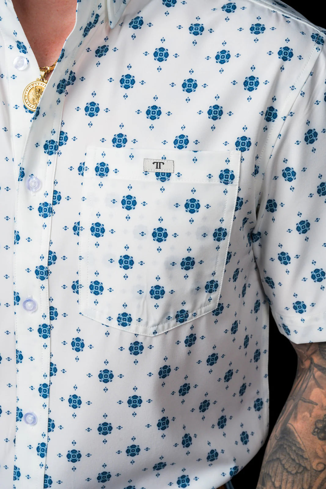 THE BEAU - SHORT SLEEVE BUTTON UP SHIRT