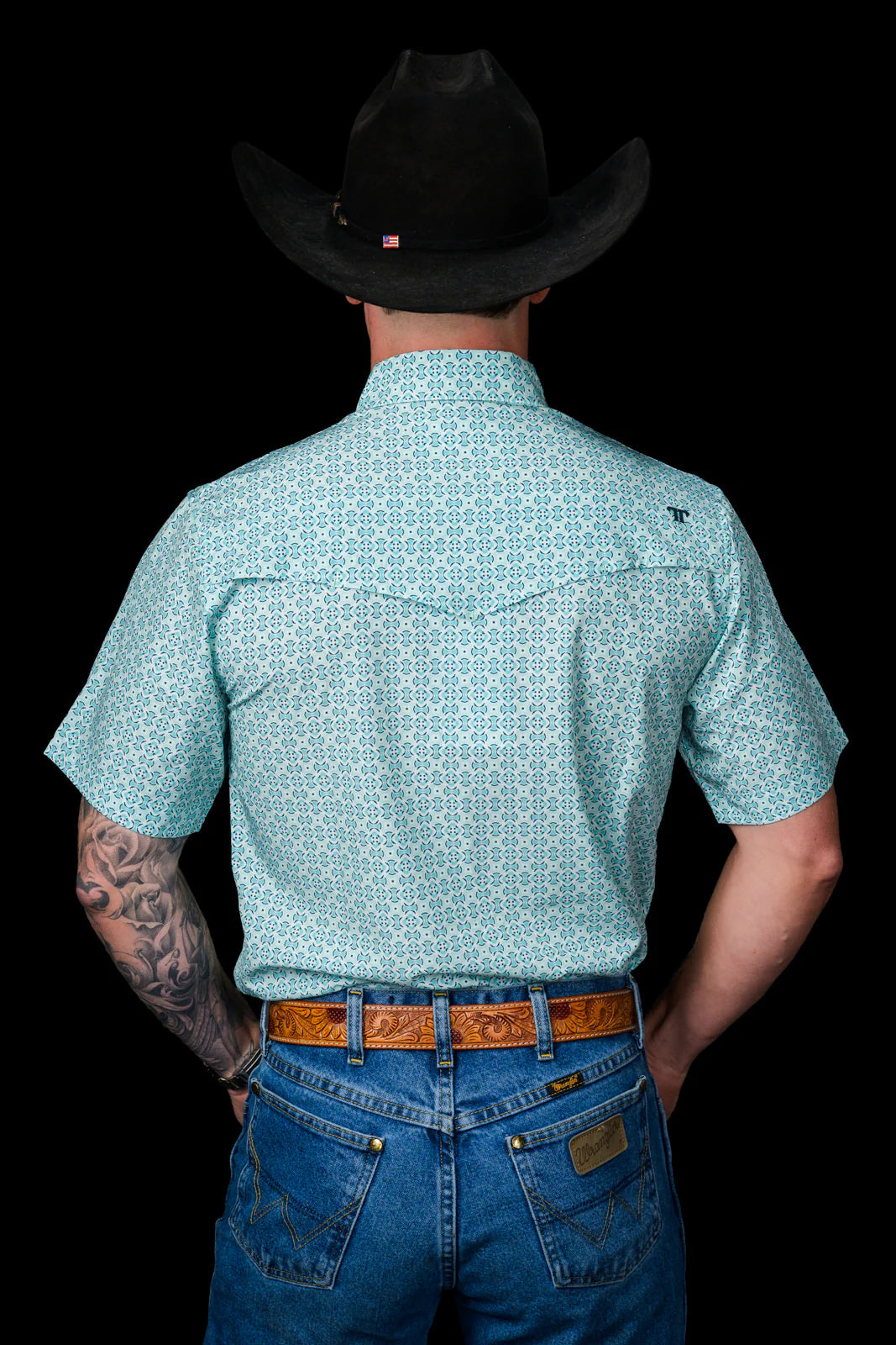 Ferrell Brand THE PIERCE - SHORT SLEEVE PEARL SNAP SHIRT