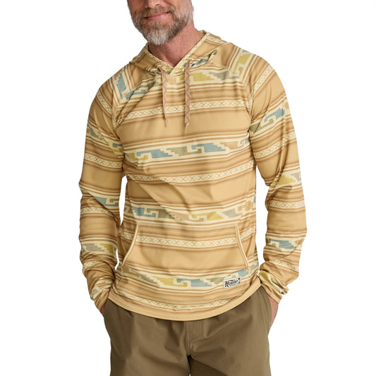 Howler Bros Loggerhead Hoodie-Temple Tracks/Camel