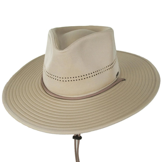 Brixton Beck Cotton Journey Outback Hat-Sand