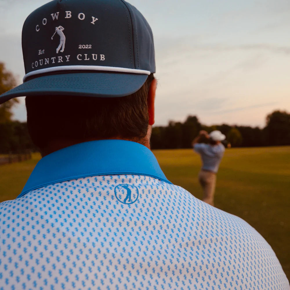 Cowboy Country Club Cactus Print Polo