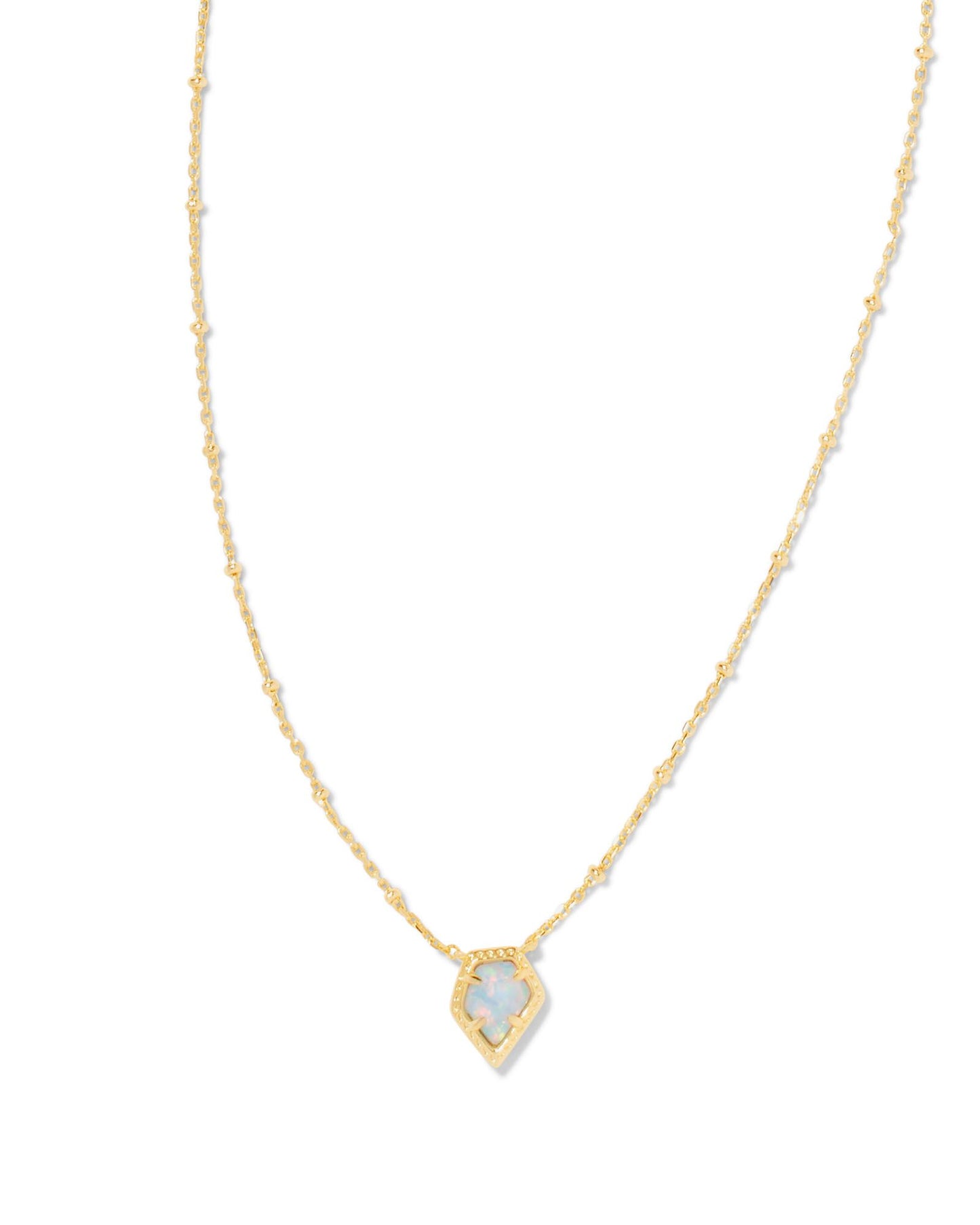 Kendra Scott FRAMED TESS SATELLITE SHORT PENDANT NECKLACE GOLD (multiple colors)