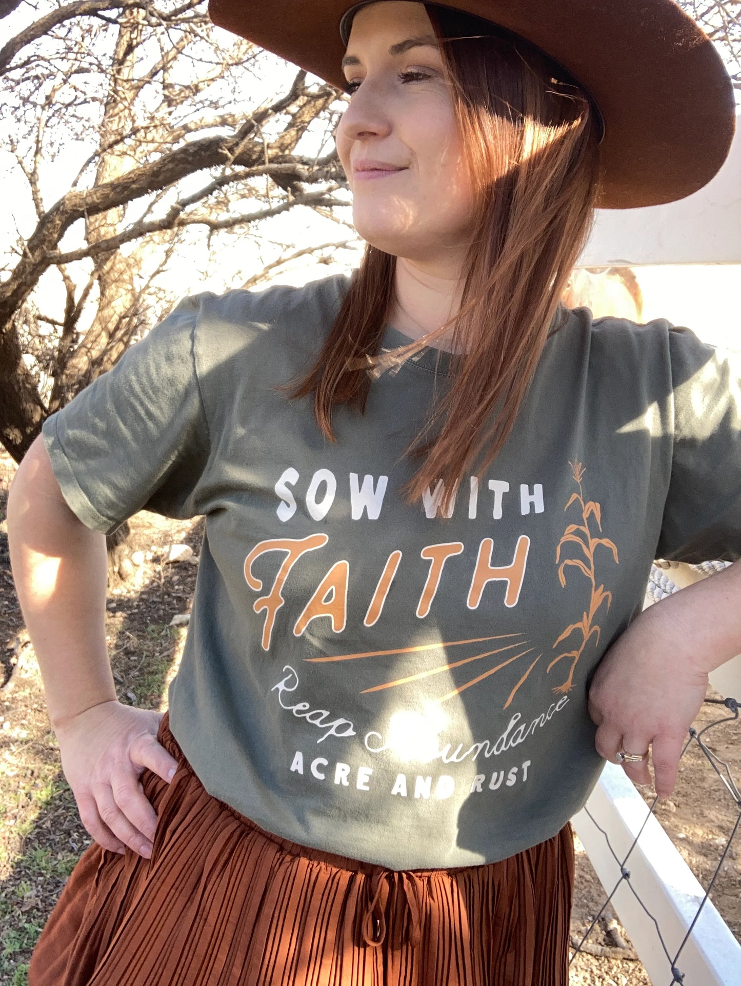 Acre + Rust Sow With Faith T-Shirt
