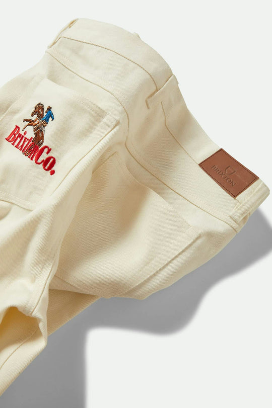 Brixton Margo Cropped 5-Pocket Pant - Off White