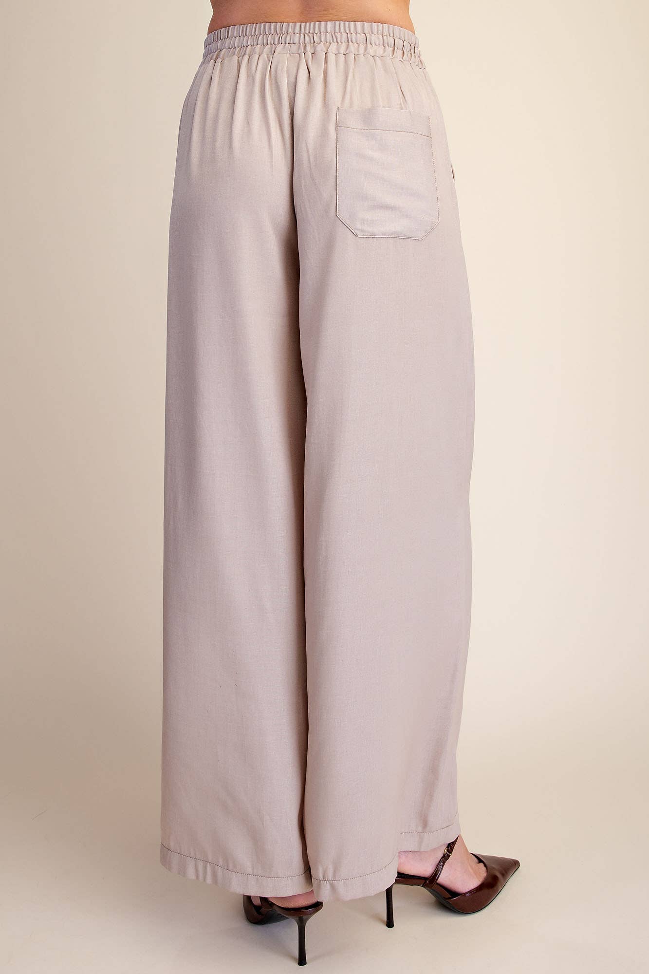 Drawstring Wide Leg Pants