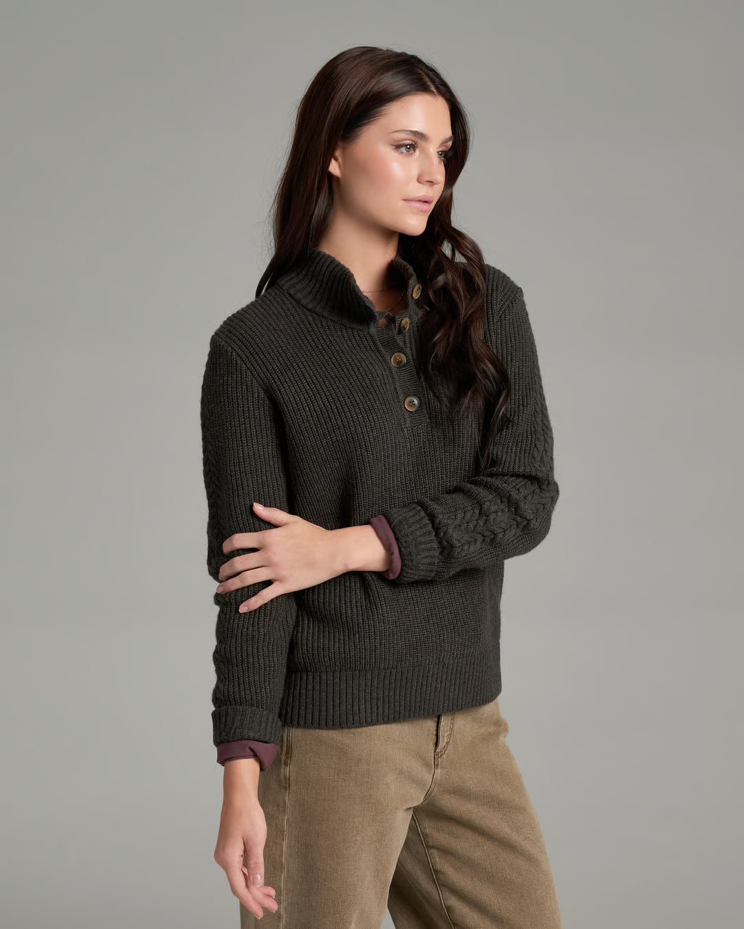 KÜHL Fireside™ Henley Sweater - Charcoal