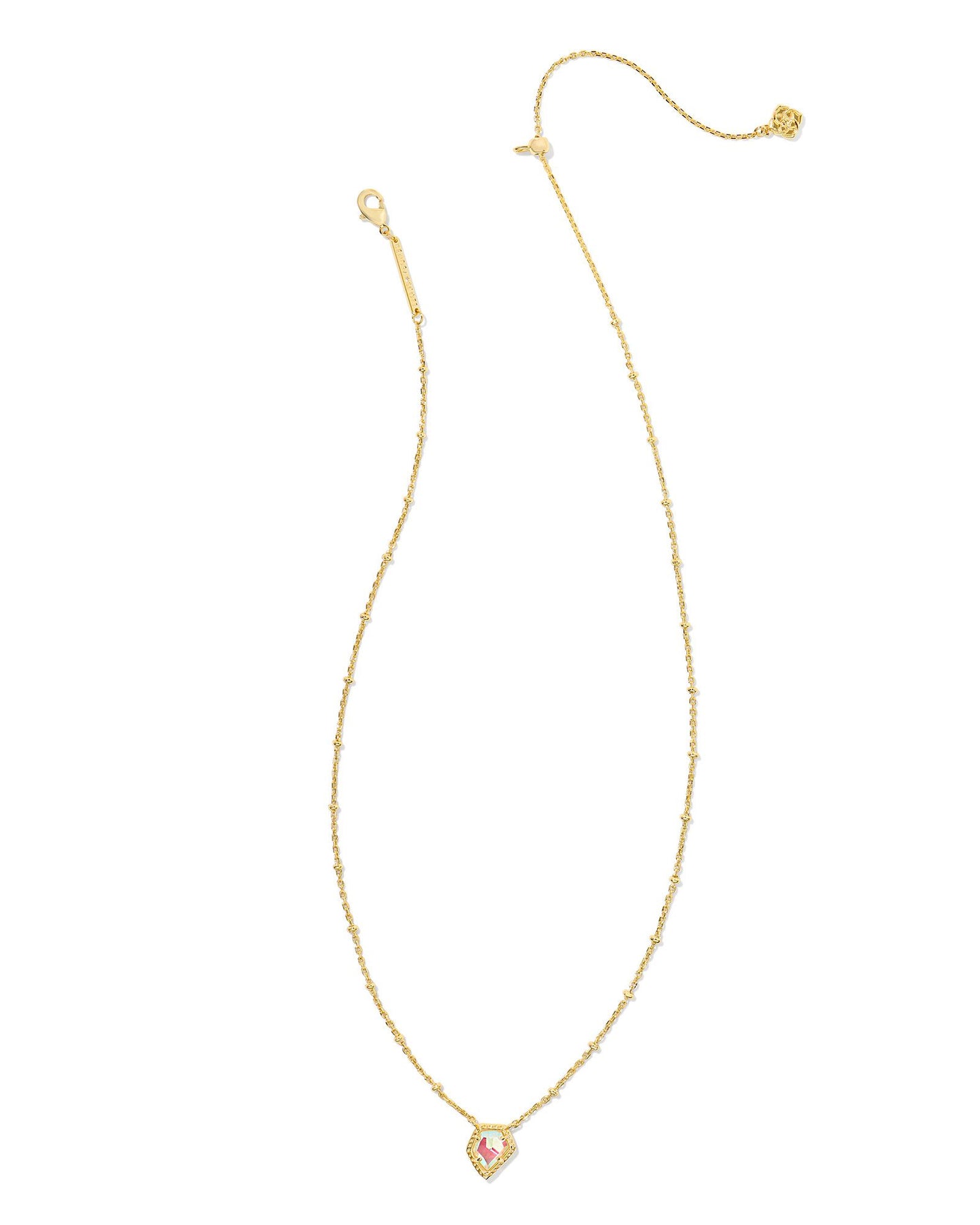 Kendra Scott FRAMED TESS SATELLITE SHORT PENDANT NECKLACE GOLD (multiple colors)