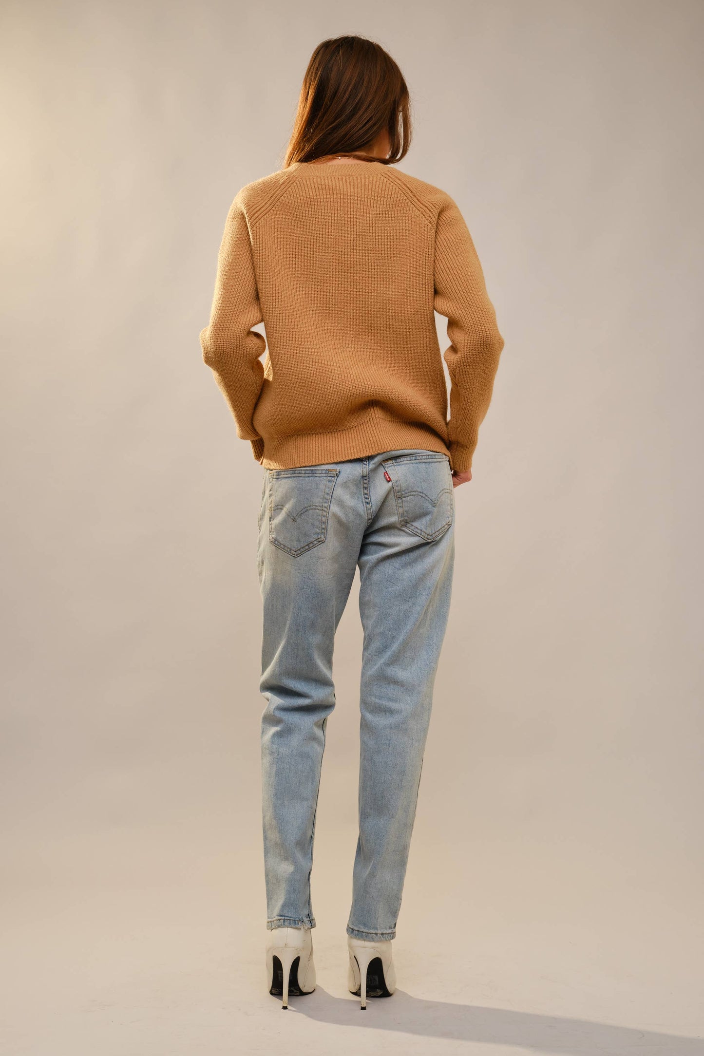 Horse Embroidery Knit Pullover Sweater