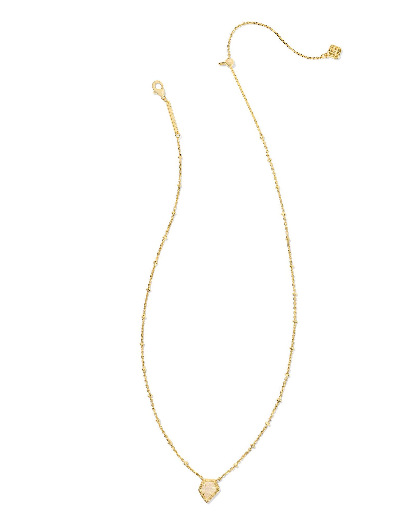 Kendra Scott FRAMED TESS SATELLITE SHORT PENDANT NECKLACE GOLD (multiple colors)