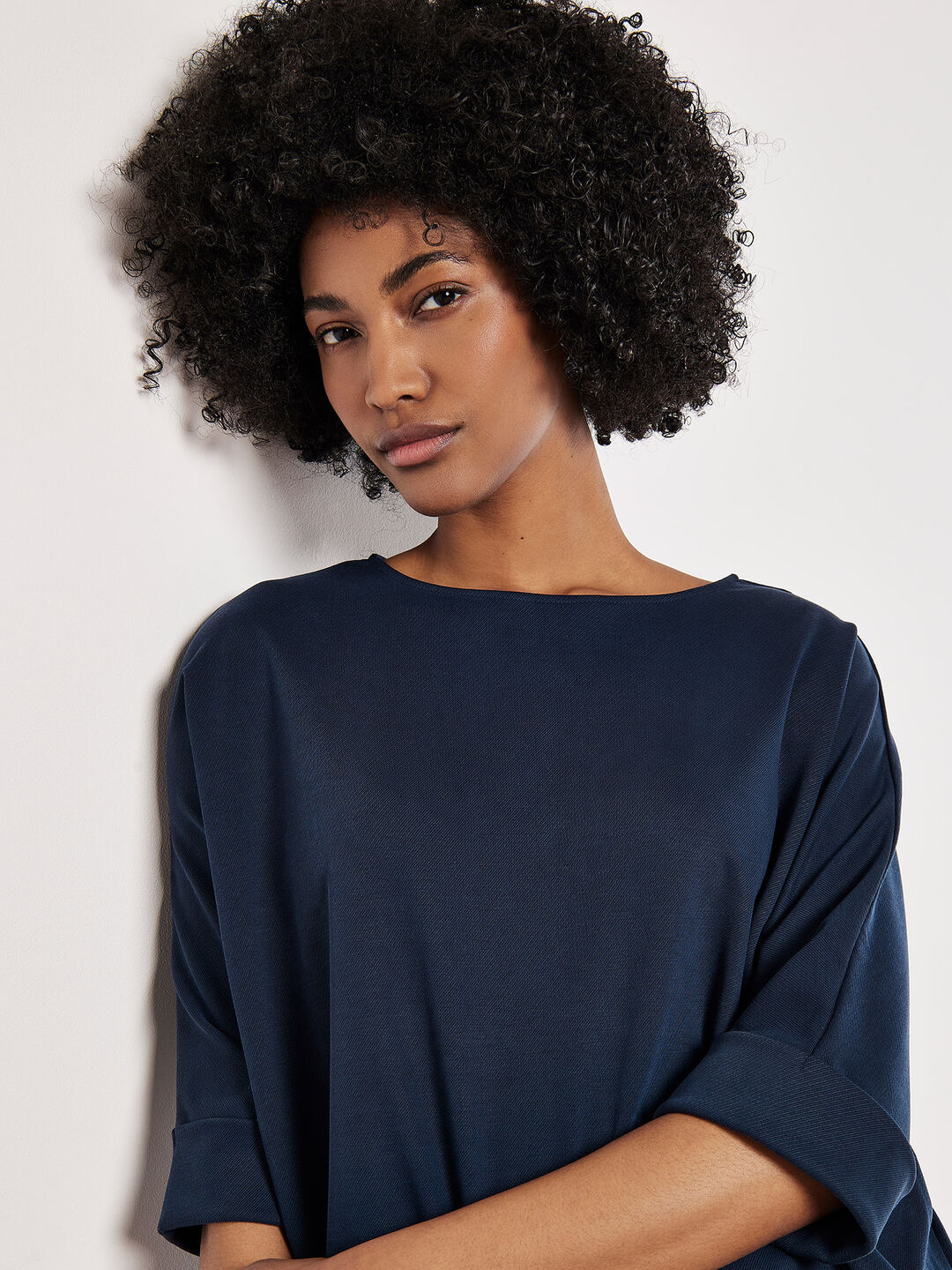 Jersey Knit Batwing Top