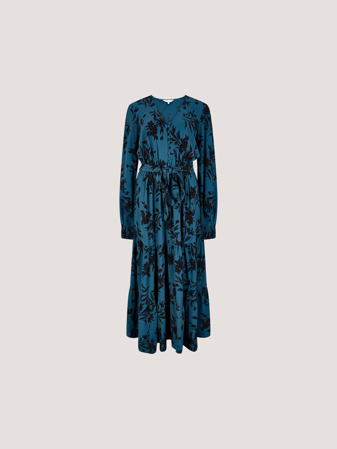 Floral Crepe Midi Dress