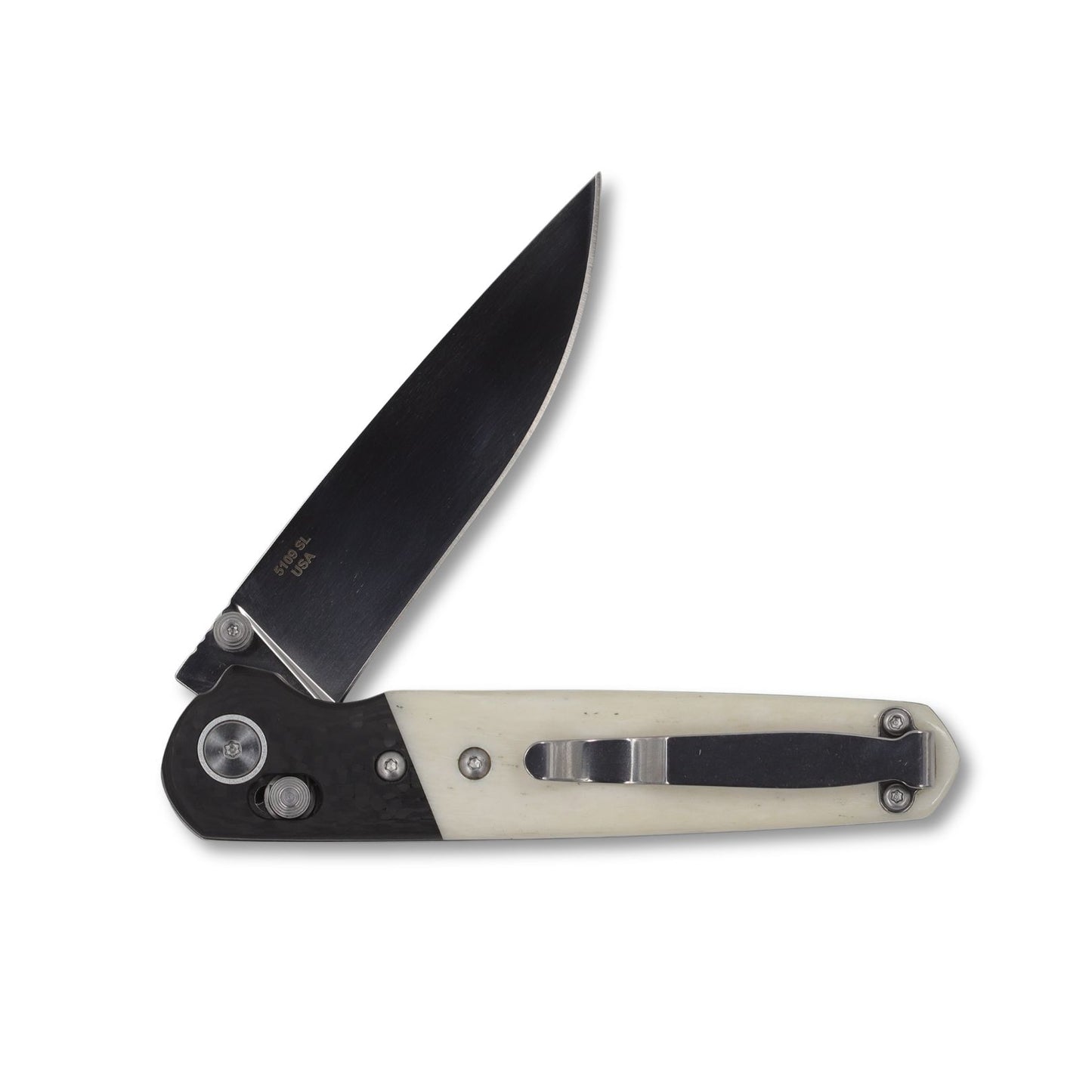 Moore Maker 4 1/2″ WHITE BONE EASY OPEN SLIDE LOCK