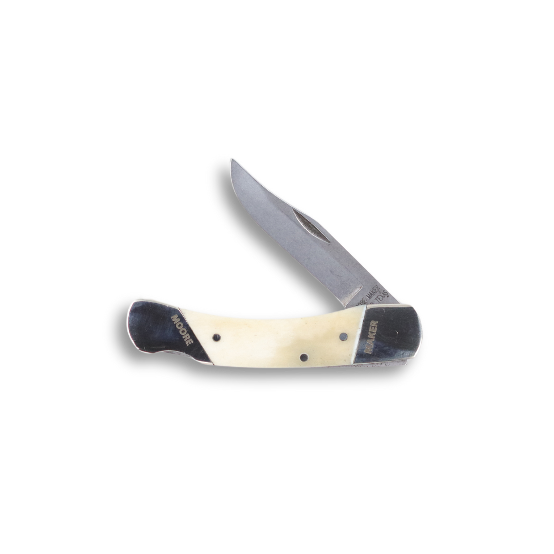 Moore Maker 5113LB – 3 3/4″ WHITE BONE LOCK BACK