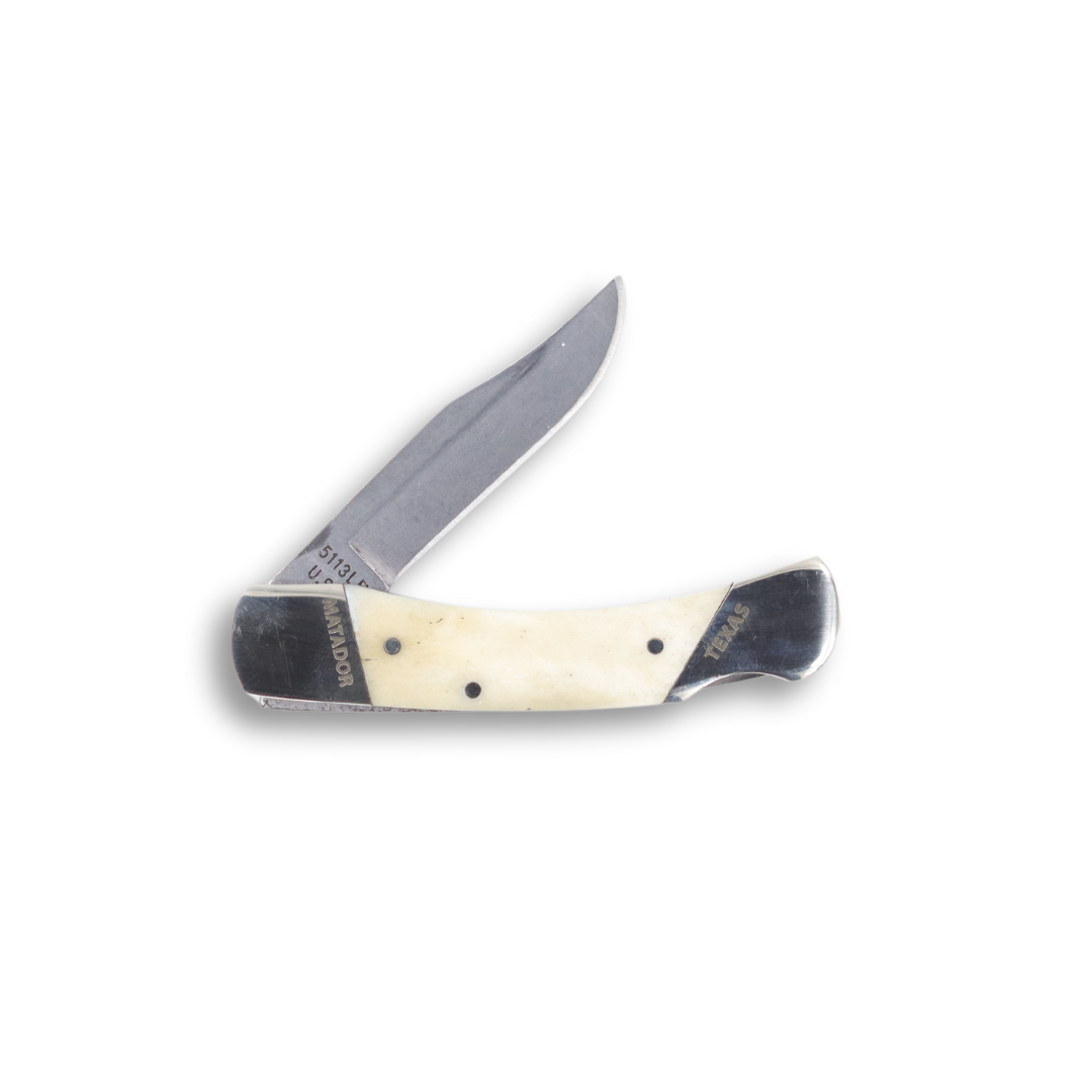 Moore Maker 5113LB – 3 3/4″ WHITE BONE LOCK BACK