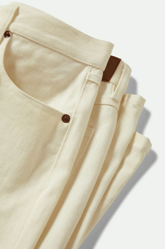 Brixton Margo Cropped 5-Pocket Pant - Off White