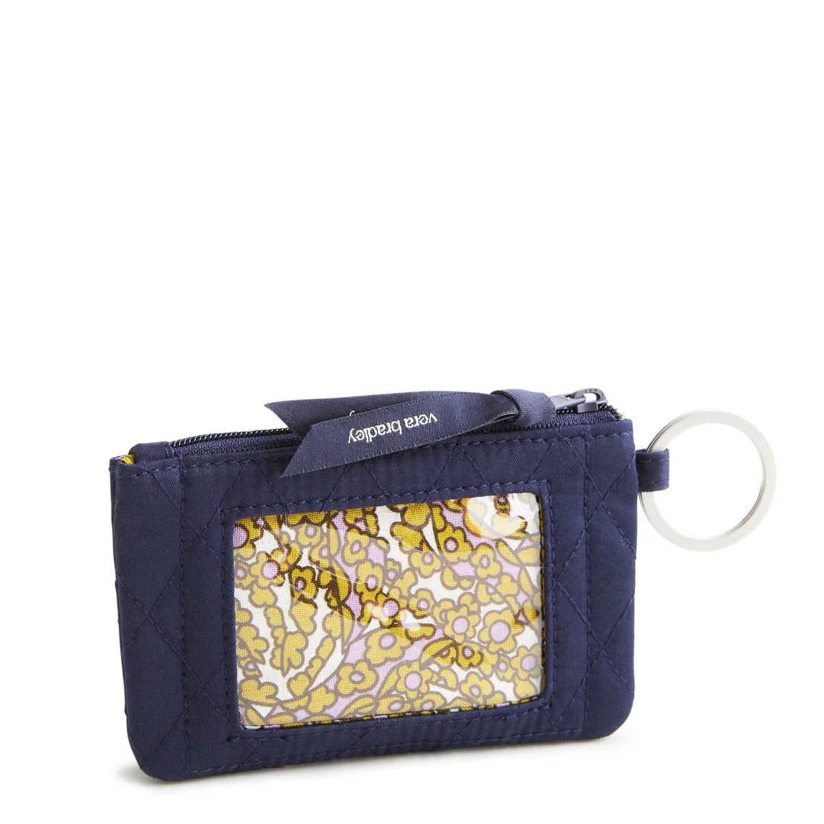 Vera Bradley Zip ID Case Peacoat in Premium Cotton