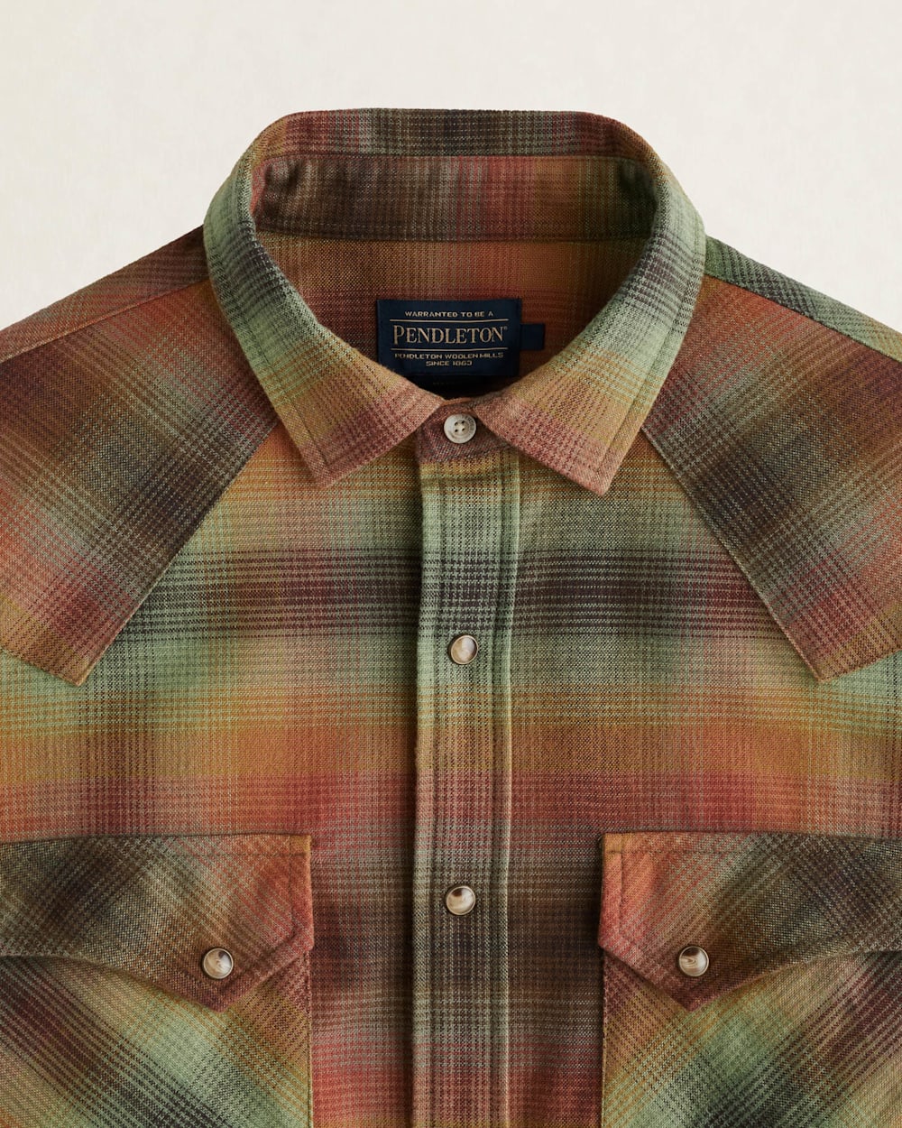 Pendleton MEN'S PLAID WYATT SNAP-FRONT COTTON SHIRT