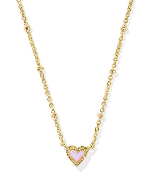 Mini Ari Heart Satellite Necklace (Multiple Colors)