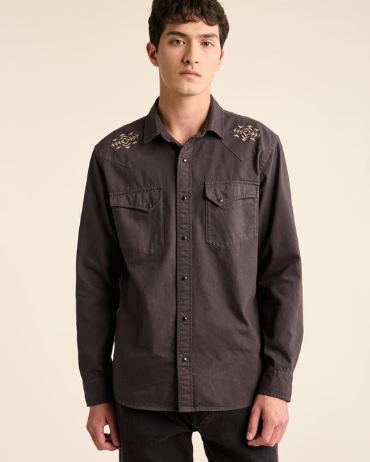 Pendleton MEN'S CHANDLER EMBROIDERED DENIM SHIRT